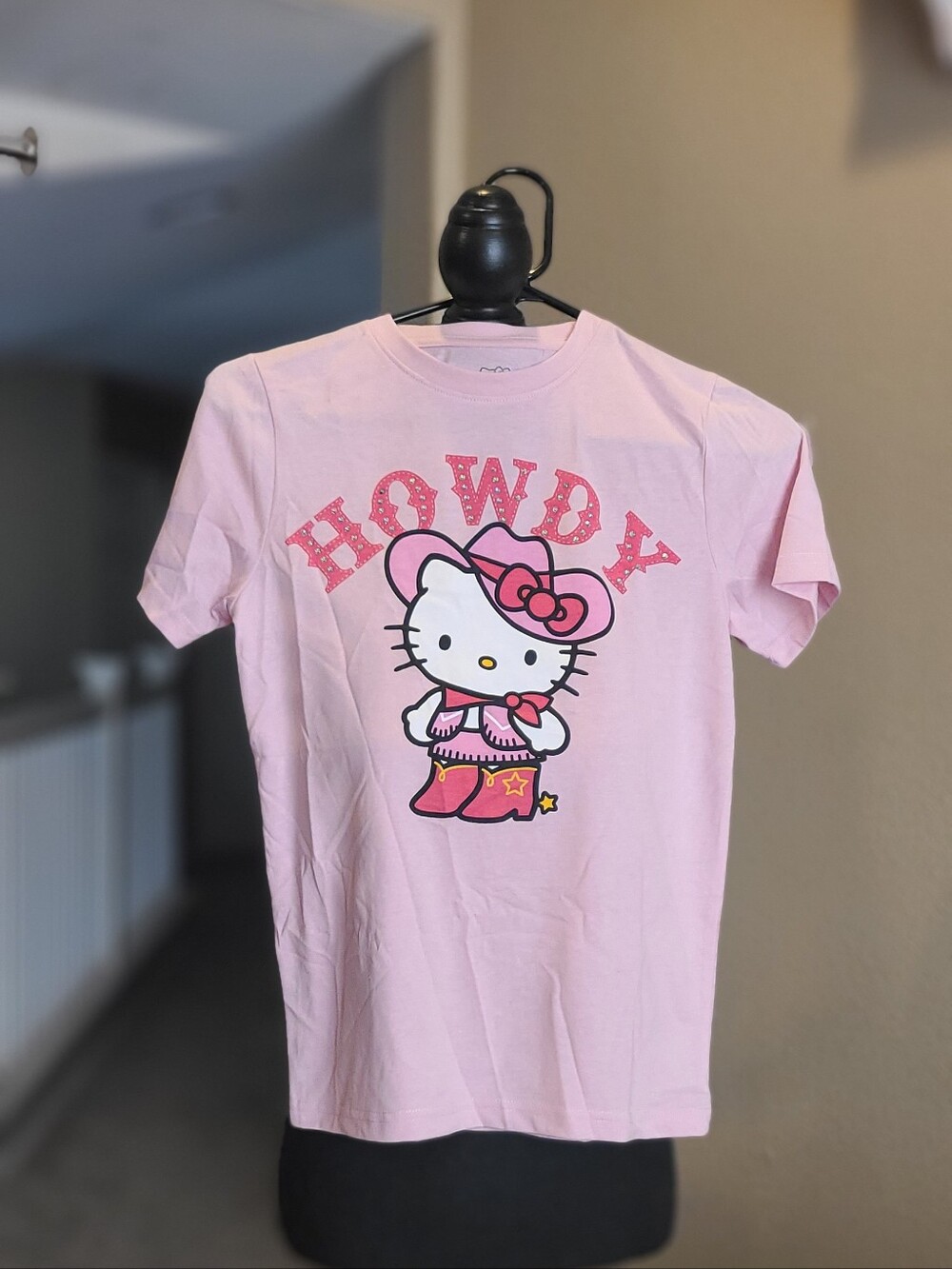 Sanrio Hello Kitty Pink 'Howdy' Cowboy Graphic Tee